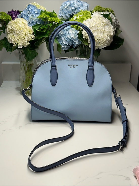 kate spade Handbags - kate spade Light Blue Medium Dome Reiley Bag + KS Dust Bag